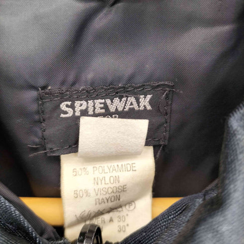 アーペーセー A.P.C. USA製 サテン地 アルミジップ スウィングトップ ジャケット レディース S