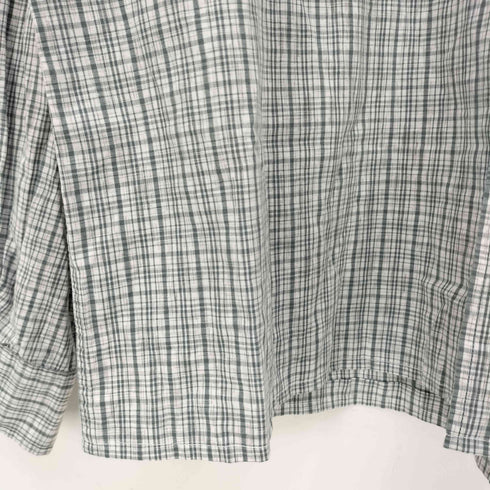 ティンバーランド Timberland 90s~00s ロゴ刺繍 長袖チェックシャツ メンズ import:L