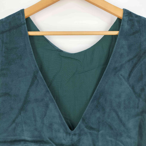 サマンサモスモス samansa Mos2 前後着カットベロアノースリワンピース レディース FREE