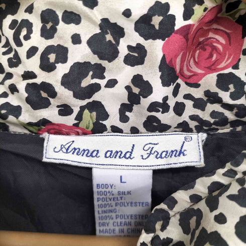 ANNA AND FRANK シルク 中綿ジャケット メンズ L