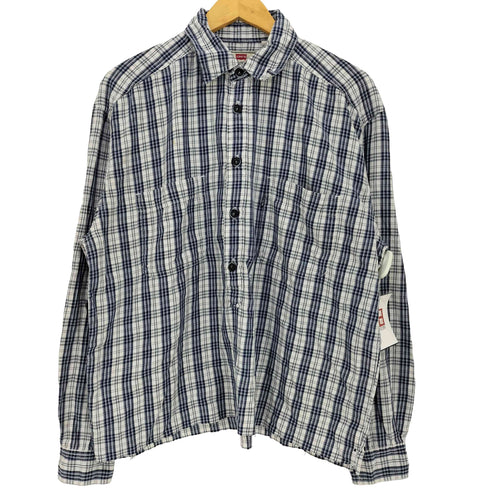 リーバイス Levis 90s QUALITY CLOTHING チェック柄 プルオーバーシャツ メンズ import:L