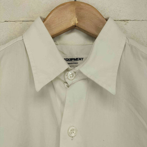 エキップモン EQUIPMENT フランス製 レギュラーカラー ポケットシャツ メンズ import:L
