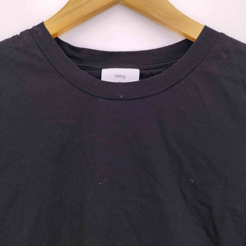 コンバーストウキョウ CONVERSE TOKYO バックプリーツドッキングTシャツ レディース