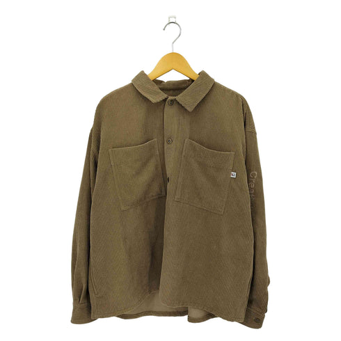 フィラ FILA OVER SHIRTS スリーブ刺繍 コーデュロイ オーバー 長袖シャツ メンズ JPN:M