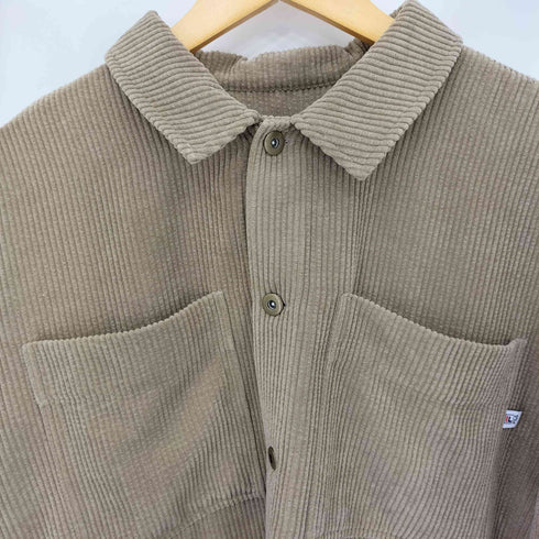 フィラ FILA OVER SHIRTS スリーブ刺繍 コーデュロイ オーバー 長袖シャツ メンズ JPN:M