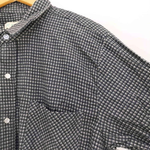 ハバンド HABAND 90s Plaid shirt オンブレチェック柄 ネルシャツ メンズ import:L
