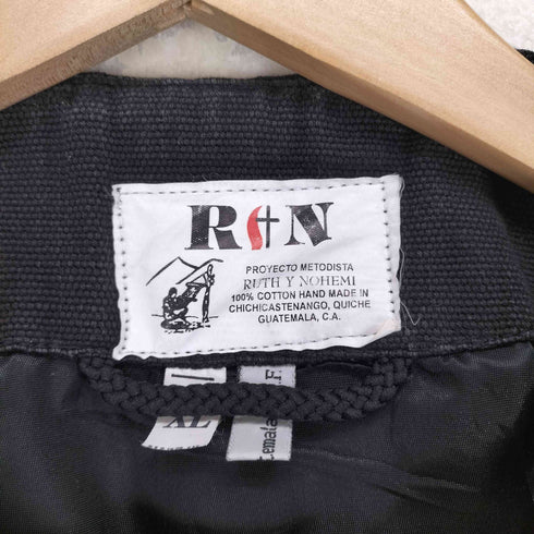 R+N グアテマラ刺繍 ノーカラージャケット レディース XL