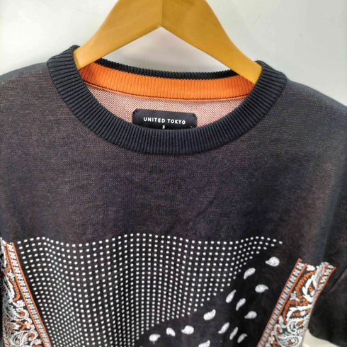 ユナイテッドトウキョウ UNITED TOKYO バンダナ柄S/Sサマーニット メンズ JPN:3