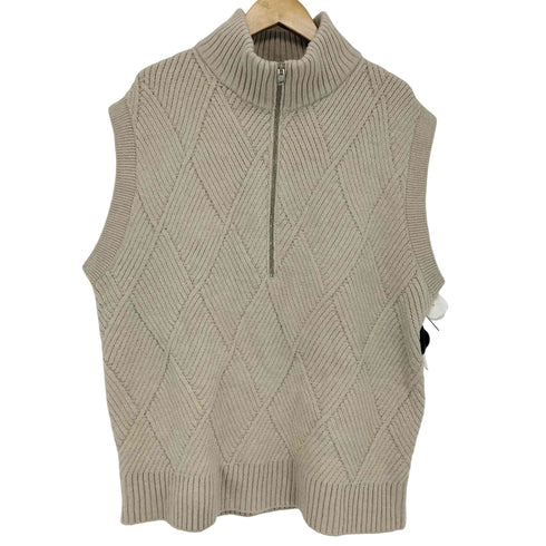 チノ CINOH ARGYLE CABLE KNIT HALF ZIP VEST メンズ JPN:46