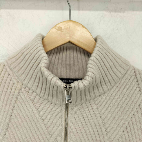 チノ CINOH ARGYLE CABLE KNIT HALF ZIP VEST メンズ JPN:46