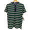 ポロバイラルフローレン Polo by RALPH LAUREN バンドカラー ヘンリーネック ボーダー S/S サーマル Tシャツ 猫目ボタン メンズ import:M
