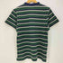 ポロバイラルフローレン Polo by RALPH LAUREN バンドカラー ヘンリーネック ボーダー S/S サーマル Tシャツ 猫目ボタン メンズ import:M
