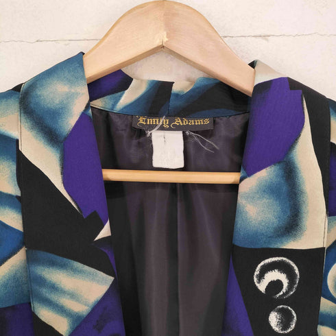 emily adams 総柄1Bテーラードジャケット メンズ