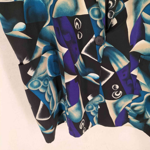 emily adams 総柄1Bテーラードジャケット メンズ