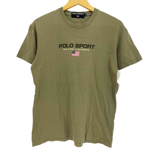 ポロスポーツラルフローレン POLO SPORT RALPH LAUREN 星条旗 ロゴ プリント クルーネック S/S Tシャツ メンズ import:S
