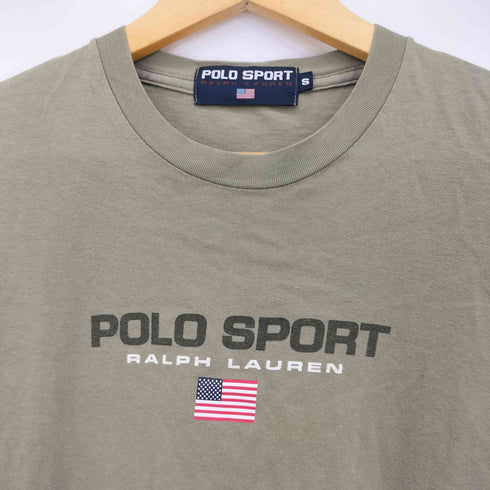 ポロスポーツラルフローレン POLO SPORT RALPH LAUREN 星条旗 ロゴ プリント クルーネック S/S Tシャツ メンズ import:S