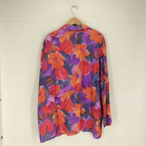 michael company 花柄オーバーサイズ1Bテーラードジャケット メンズ