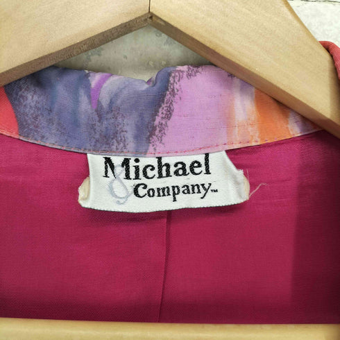 michael company 花柄オーバーサイズ1Bテーラードジャケット メンズ