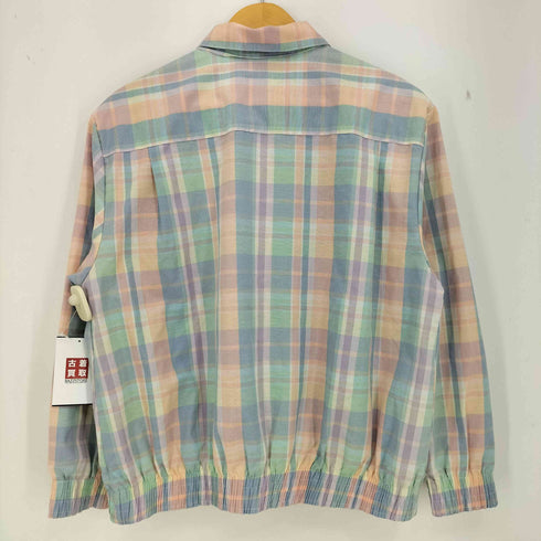 アルフレッドダナー ALFRED DUNNER USA製 パステル チェック シャツ ジャケット ブルゾン レディース 8