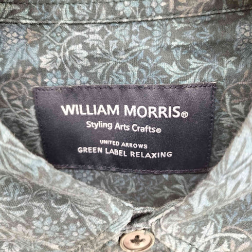 ユナイテッドアローズグリーンレーベルリラクシング UNITED ARROWS green label relaxing William Morris 長袖シャツ メンズ JPN:M
