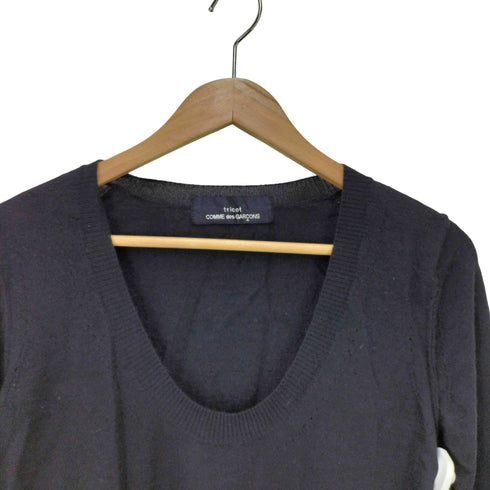 トリココムデギャルソン tricot COMME des GARCONS カシミヤ100%Uネックニット レディース
