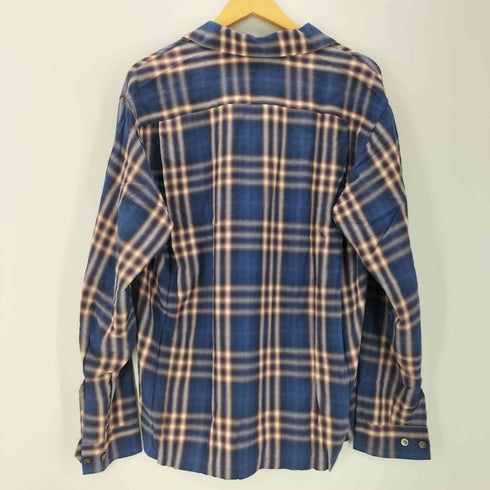 シュガーケーン SUGAR CANE 00S 黒タグ レーヨン オンブレチェック L/S オープンカラー 開襟 シャツ 東洋 メンズ JPN:L
