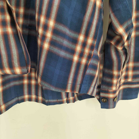 シュガーケーン SUGAR CANE 00S 黒タグ レーヨン オンブレチェック L/S オープンカラー 開襟 シャツ 東洋 メンズ JPN:L