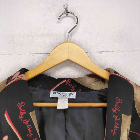 kensingtonsquare MADE IN USA 総柄1Bテーラードジャケット レディース XL