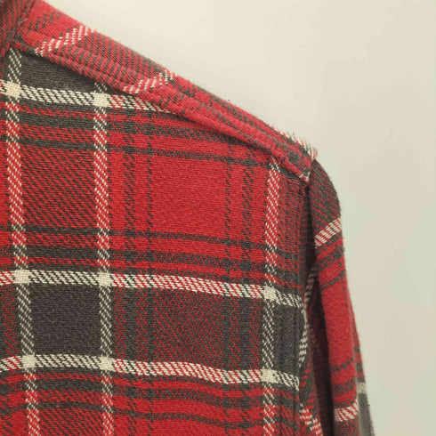 シュガーケーン SUGAR CANE ソフト フランネル コットン チェック L/S シャツ 東洋 メンズ import:L