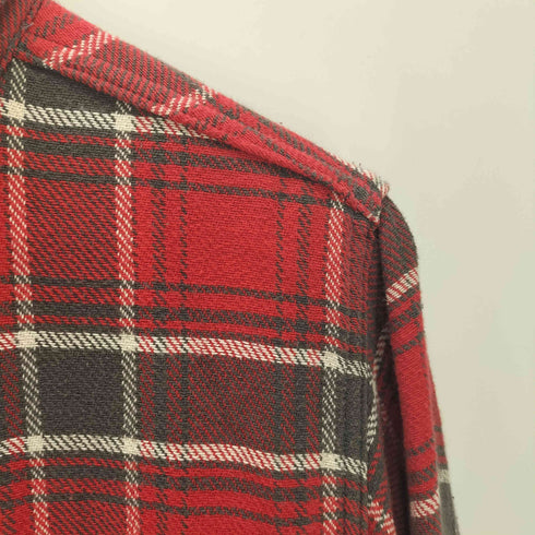 シュガーケーン SUGAR CANE ソフト フランネル コットン チェック L/S シャツ 東洋 メンズ import:L