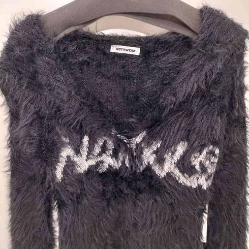 NOTAWEAR シャギー ニット カーディガン レディース