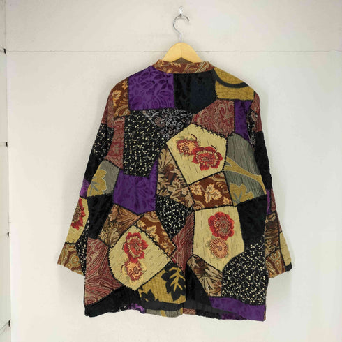 indigo moon パッチワークノーカラージャケット レディース 4