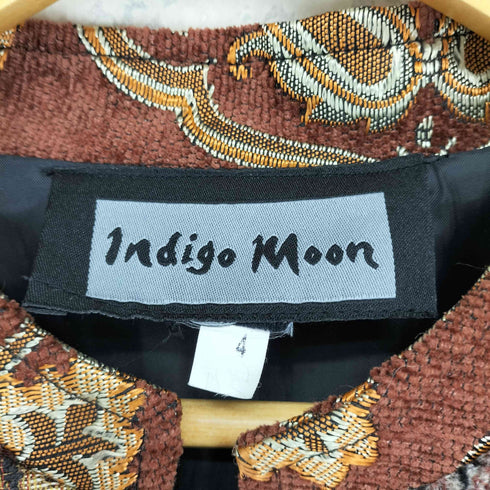indigo moon パッチワークノーカラージャケット レディース 4