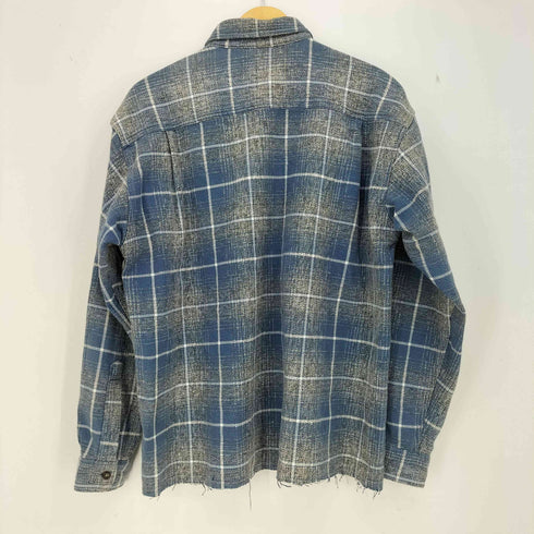 DAF カットオフ シャドーチェック ヘビーネルシャツ メンズ import:L