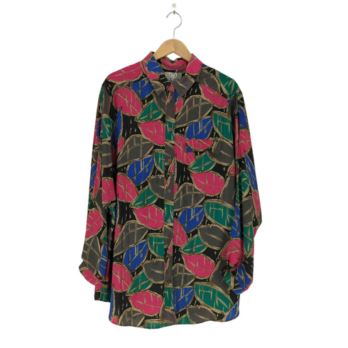 総柄L/S シャツ メンズ