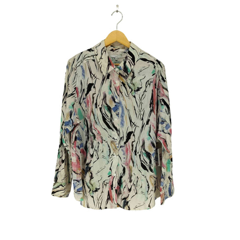 総柄L/S シャツ メンズ 18W
