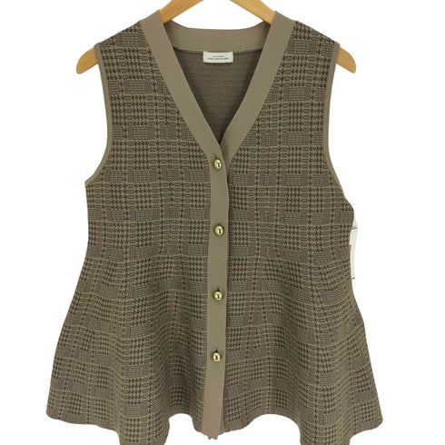 ユナイテッドアローズグリーンレーベルリラクシング UNITED ARROWS green label relaxing ペプラム ジレ ニット プルオーバー -ウォッシャブル- レディース
