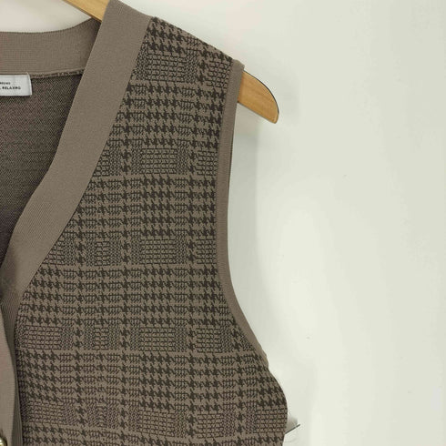 ユナイテッドアローズグリーンレーベルリラクシング UNITED ARROWS green label relaxing ペプラム ジレ ニット プルオーバー -ウォッシャブル- レディース