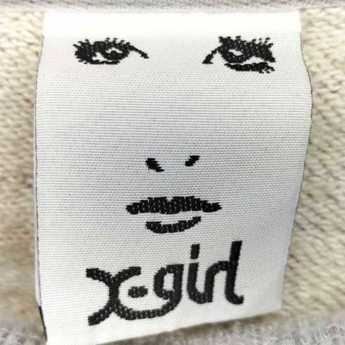 エックスガール X-girl ショート丈 スリーブロゴ スウェット レディース one