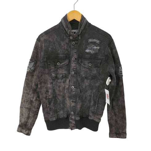 アフリクション AFFLICTION BLACK PREMIUM Y2K 平成 ワッペン デニムジャケット メンズ JPN:S