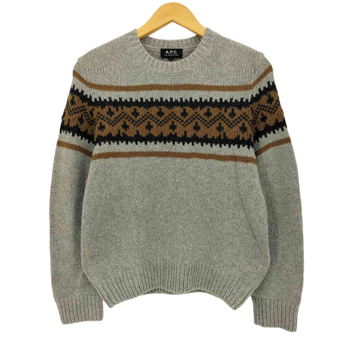 アーペーセー A.P.C. 21aw フェアアイル柄 ナイロン混 アルパカ ニット セーター レディース import:S