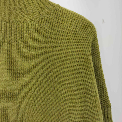 クラネ CLANE 21AW ボーダーワイドスリット タートルネック ニット プルオーバー レディース JPN:1