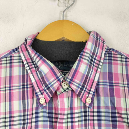 ラルフローレン RALPH LAUREN CUSTOM FIT ミニポニー刺繍 チェック柄 L/S BD シャツ メンズ L