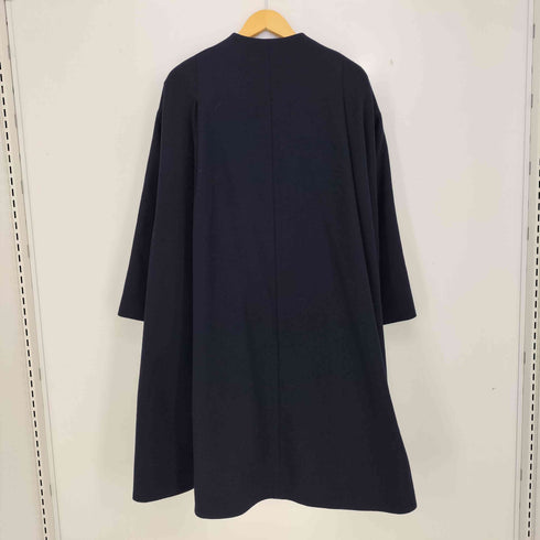 エリン ELIN 17aw Wool-blend asymmetry coat ウールブレンド アシメントリー ノーカラー コート レディース JPN:36