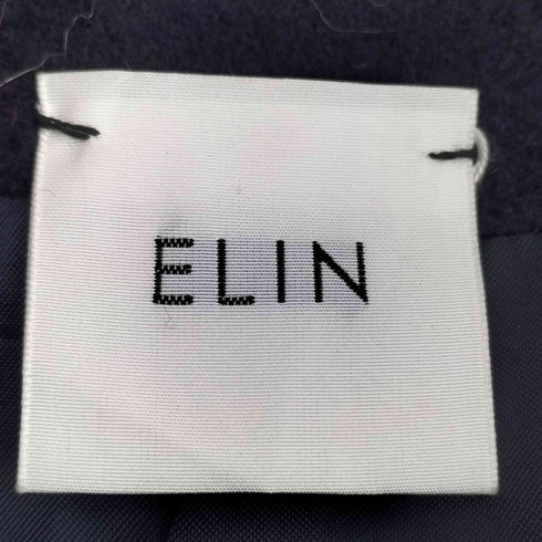 エリン ELIN 17aw Wool-blend asymmetry coat ウールブレンド アシメントリー ノーカラー コート レディース JPN:36