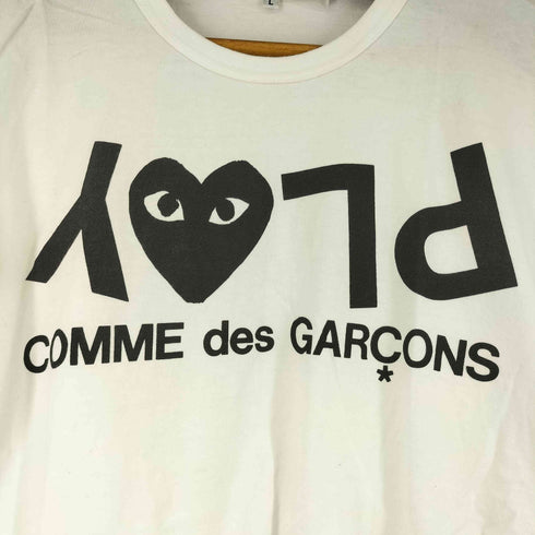 プレイコムデギャルソン PLAY COMME des GARCONS 24SS 反転ロゴプリント Tシャツ メンズ L