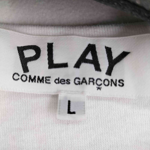 プレイコムデギャルソン PLAY COMME des GARCONS 24SS 反転ロゴプリント Tシャツ メンズ L