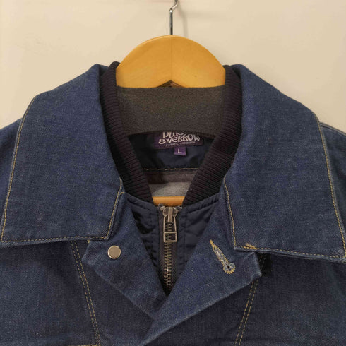 パープルアンドイエロー Purple&Yellow 異素材切り替えGジャン メンズ JPN:L