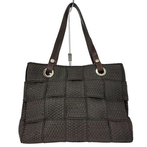 レザーハンドルメッシュバッグ レディース