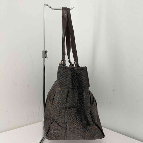 レザーハンドルメッシュバッグ レディース